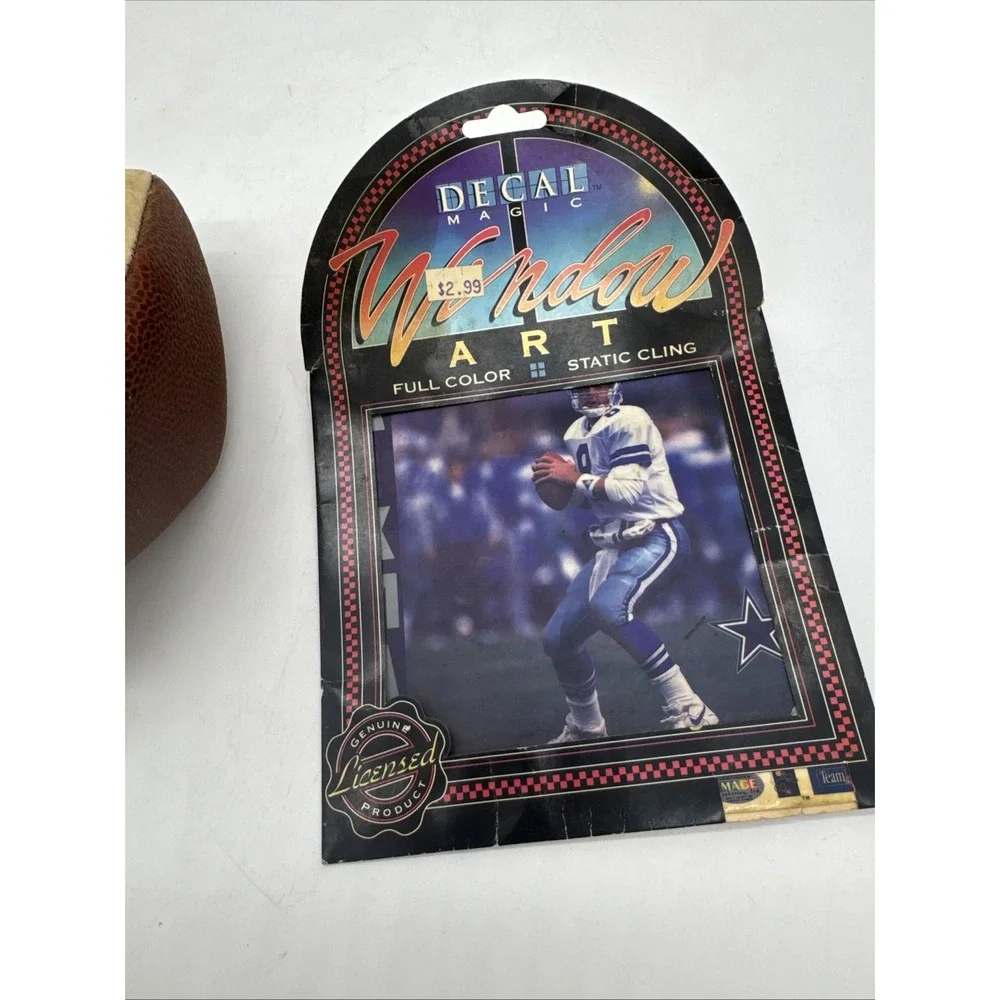 1996  Dallas‎ Cowboys Super Bowl Champions Mini Football And Troy Aikman Window